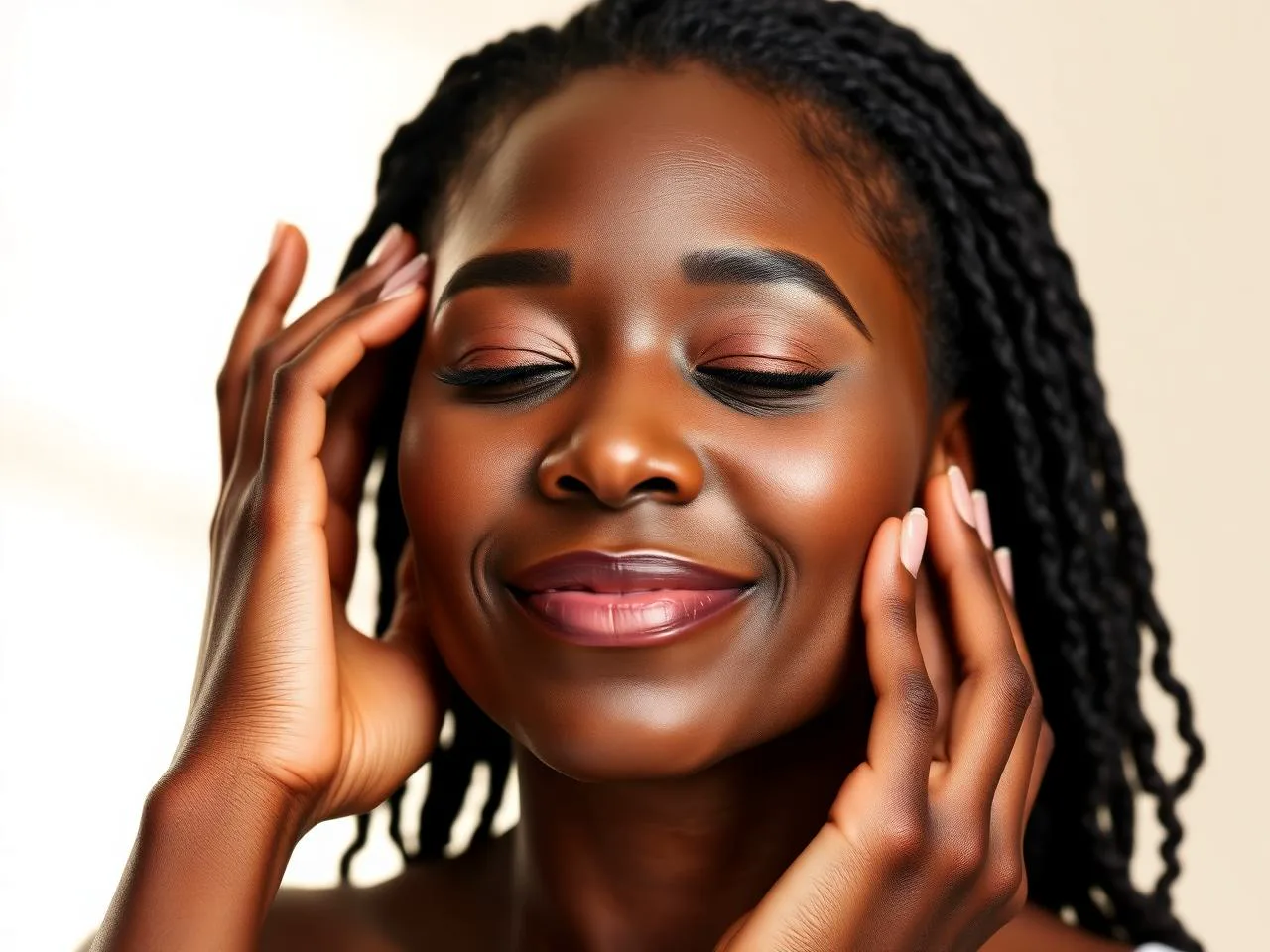 Glowing post-treatment skin