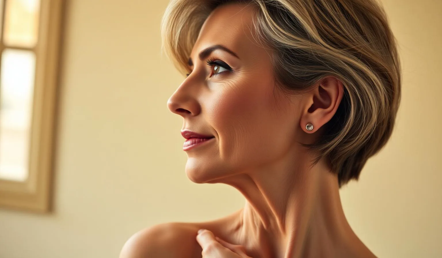 Skin tightening side profile